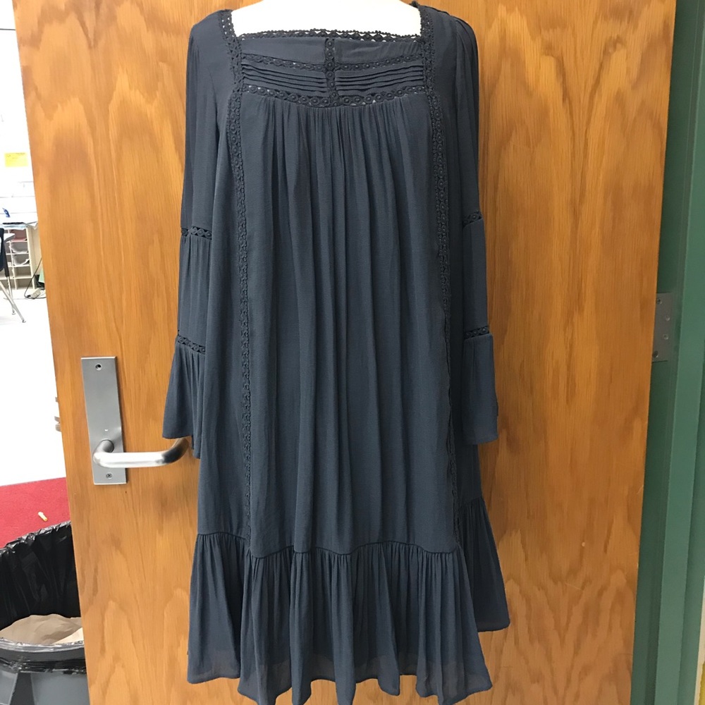 NWT the Loft navy blue dress flowy